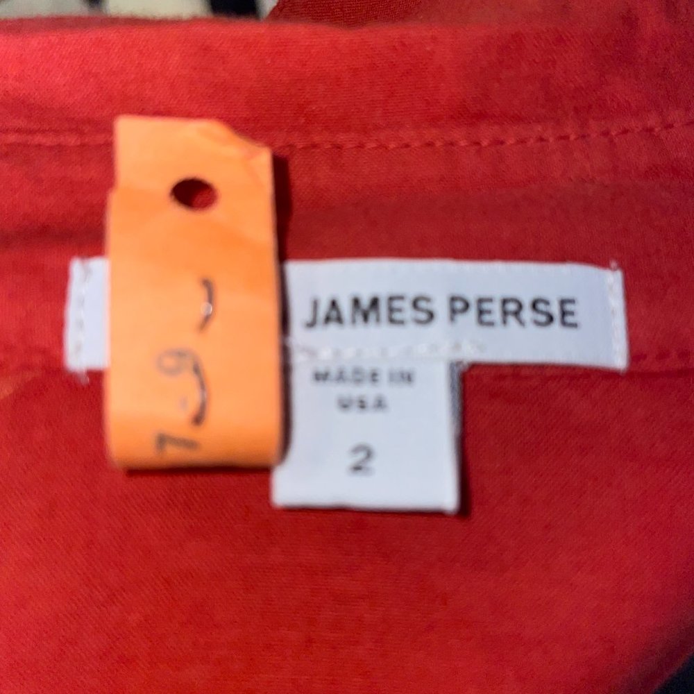 James Perse Contrast Ribbed Surplus Shirt - Picture 7 of 7